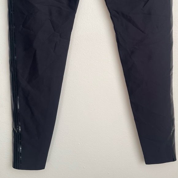 ULTRACOR Glossy Striped Black Leggings shiny compression track solid medium M - Picture 7 of 14